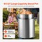 Stainless Steel Stockpot with Basket Lid and Handle for Boiling Steaming or Frying